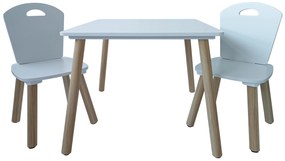 Biely set stolíka a 2 stoličiek