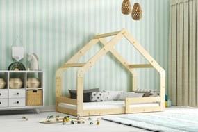 Domčeková posteľ DOMČEK 2 160x80 - prírodná borovica