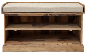 Botník 105x60x40 Rami indický masív palisander Svetlomedová