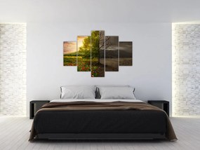 Obraz - Kolobeh života (150x105 cm)