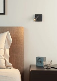 Redo 01-2340 - LED Nástenné bodové svietidlo TOMIX LED/3,2W/230V čierna