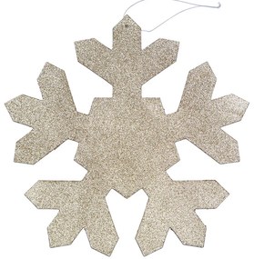 DECOLED Vločka I, pr. 40 cm, zlatá