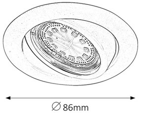 Rabalux 1166 - SADA 3xLED Podhľadové svietidlo LITE 3xGU10/3W/230V