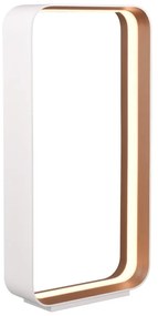 Biela LED stolová lampa s hlasovým ovládaním/s ovládaním pomocou mobilnej aplikácie s kovovým tienidlom (výška 61 cm) Cizione – CINQUE