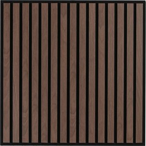Drevený akustický panel pre stropnú rastrovú konštrukciu, 595 x 595 mm, B2BP007, balenie 4 ks, orech