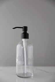 Arte Regal Dávkovač na mydlo/šampón/kondicionér dávkovač - 0,5l - číre sklo