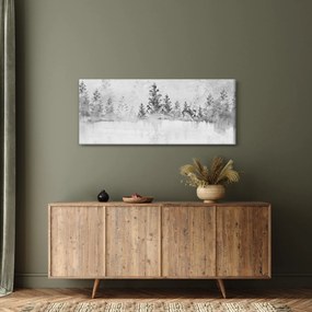 Obraz - Jelene pri jazere (120x50 cm)