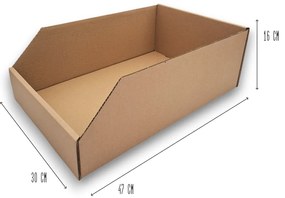 Úložné boxy na oblečenie, organizéry do skrine EKO KARTON 30 x 47 cm