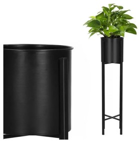 SPRINGOS Kvetináč so stojanom 74 cm, čierny SPRINGOS COMET