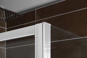 Polysan, DEEP sprchové dvere 1300x1650mm, číre sklo, MD1316