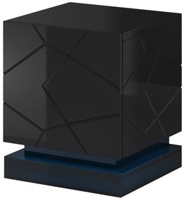 Cama Čierny nočný stolík Qiu (2 ks)