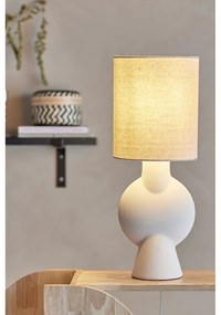Béžová stolová lampa s textilným tienidlom (výška 54,5 cm) Sergio – Bloomingville