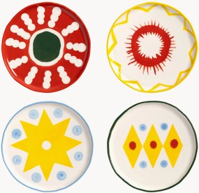 Ručne maľované dezertné taniere Festivo, 4 ks