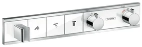 Hansgrohe RainSelect, termostatická sprchová batéria pod omietku, na 3 výstupy, biela/chrómová, HAN-15356400