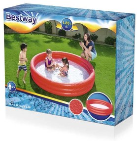 Detský nafukovací bazén Bestway 183x33 cm červený