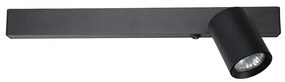 EUlight Nástenné svietidlo Magnet Right, 1x čierne kovové tienidlo + 1x LED 5W, b