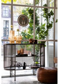 Čierna kovová komoda 100x80 cm Yinthe - Light &amp; Living