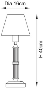Endon 114838 - LED Stm. nabíjacia stolná lampa MORTON LED/1,5W/5V mosadz/zelená