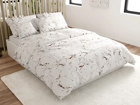 Obliečky z mikrovlákna MARBLE, biele Rozmer obliečky: 70 x 90 cm | 140 x 200 cm