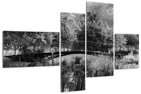 Čiernobiely most - obraz