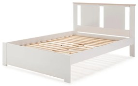 Biela dvojlôžková posteľ s roštom 140x190 cm Enara – Marckeric