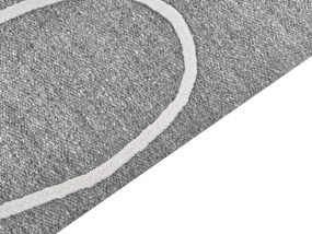 Vonkajší koberec 140 x 200 cm sivý YAVU Beliani