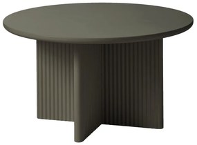 Dizajnový konferenčný stolík Dallyce 80 cm olivovo-sivý