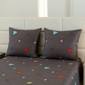 Obliečky z mikrovlákna ORBITA tmavo sivé Rozmer obliečky: 2 ks 70 x 80 cm | 160 x 200 cm