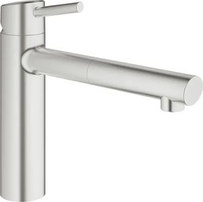 Grohe Concetto New drezová batéria s vyťahovacou sprškou supersteel 31129dc1 G31129DC1