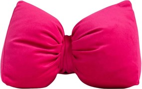 Ružová zamatová zarážka do dverí v tvare mašle Bow fuchsia – 24*10*16 cm