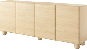Moderná komoda DILARA svetlé drevo 200 cm