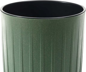 PLASTOVÝ KVETINÁČ STRIPPED ECO SADA 2KS 42X25 CM+ 51X30 CM ZELENÁ