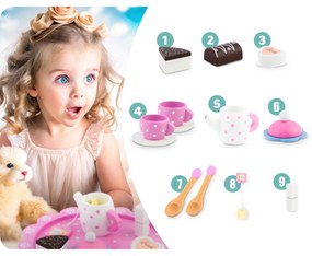 Drevená hračka čajová súprava RK-869 Ricokids
