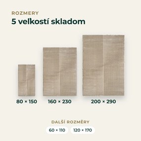 Angel Carpet, Kusový koberec Zafiro 19 Gold, 60x110, žltá, kancelária