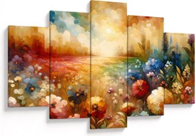 Obraz - Pestrofarebná lúka (150x105 cm)