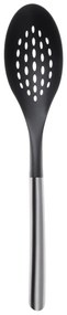 Drážkovaná lyžica Nylon s rúčkou z nehrdzavejúcej ocele 35 cm - 596573
