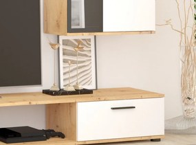 Obývacia stena Samsa, dub artisan/biela