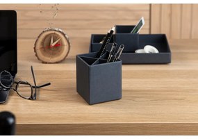 Tmavosivý 4-dielny stolový organizér na písacie pomôcky Bigso Box of Sweden Lena