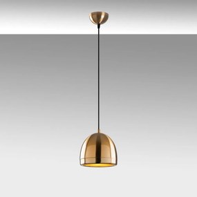 Závesné svietidlo v bronzovej farbe s kovovým tienidlom ø 17 cm Mugo – Opviq lights