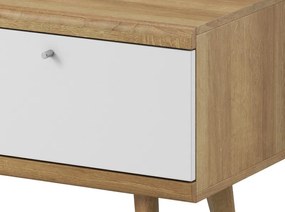 TV stolík Primo, dub riviera/biely