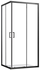 Sprchový kút štvorcový Mika 90x90x190 black
