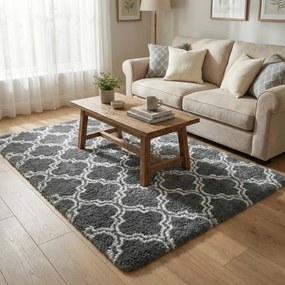 Protišmykový koberec DECOR sivý