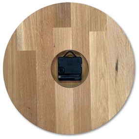 Elegantné nástenné hodiny z masívneho dubu I SENTOP MAS016-OSMO-3071-heads-black