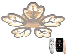 Brilagi - LED Stmievateľný prisadený luster TWIST LED/80W/230V 3000-6500K biela + DO