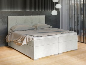Kontinentálna posteľ 160 cm Ruffy (svetlosivá) (s matracom a úl. priestorom). Vlastná spoľahlivá doprava až k Vám domov. 1043447