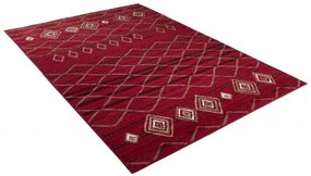 Koberec CARAMEL SCARLET 3911 červený / čierny