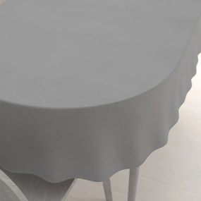 Biante Teflónový oválny obrus - Paris TF-019 Sivý 140x180 cm