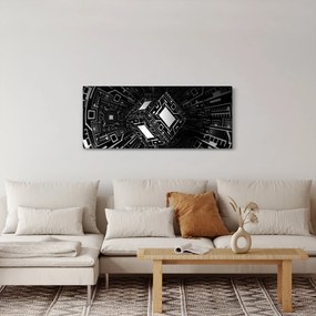 Obraz abstraktné kocky (120x50 cm)