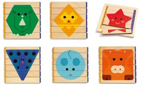 Detské drevené puzzle Djeco Animale