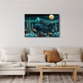 Obraz - Tyrkysová noc (90x60 cm)